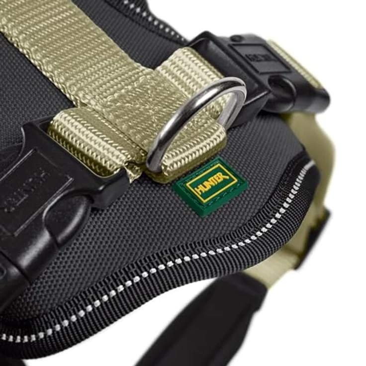 Hunter Hunde-Geschirr Neopren oliv-schwarz M 2 – Bild 8
