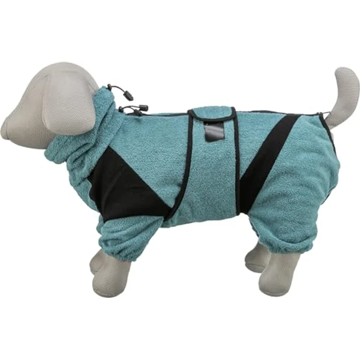 TRIXIE Trixie Bademantel/hausoverall frottee Petrol – Bild 3