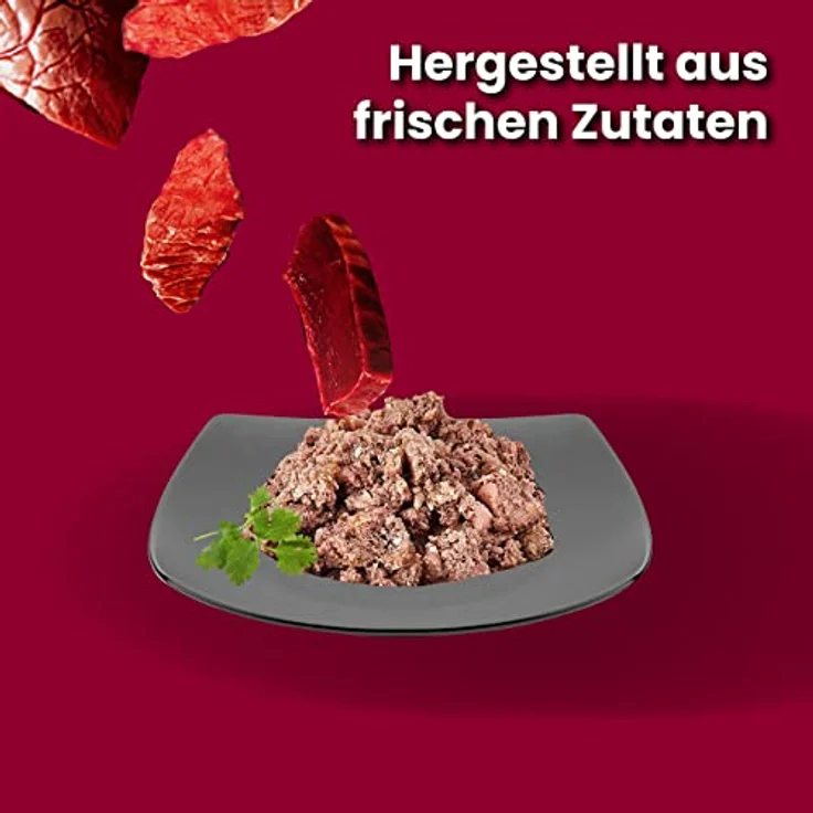 animonda vom Feinsten Senior Katzenfutter nass mit Rind, 32x100g, ohne Getreide und Zucker, mit frischen, fleischigen Zutaten für Katzen ab 7 Jahren – Bild 4