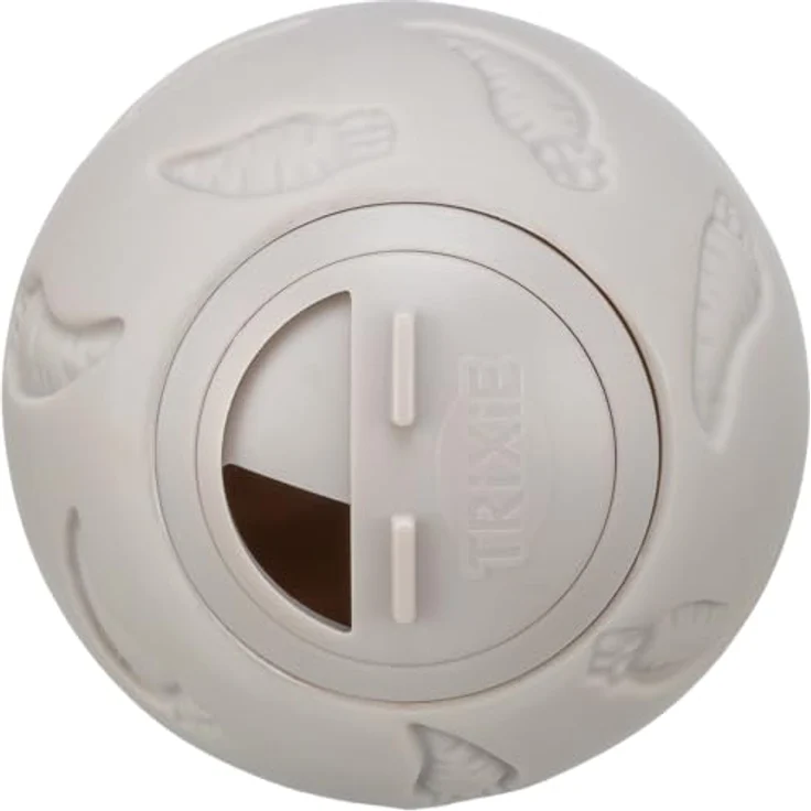 TRIXIE 6275 Snackball, Kunststoff, ø 7 cm, regulierbare Leckerliausgabe, natur – Bild 5