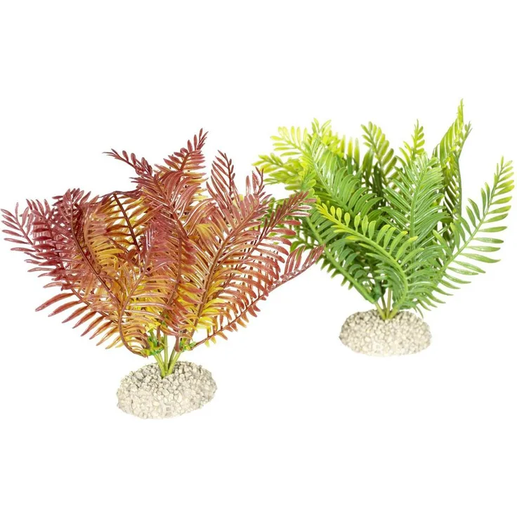 EBI Aqua Della Bolbitis Set M, Künstliche Pflanze für Aquarium-Dekoration, flexibel und wasserverträglich