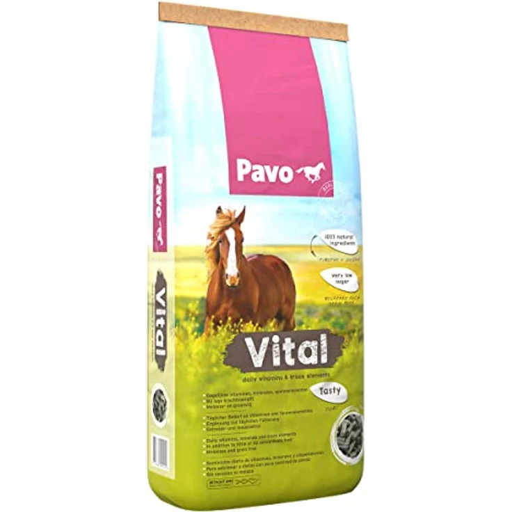 Pavo Vital 8 kg Nachfüllpackung, Mineralfutter für Pferde und Ponys, ideal für Rohfutter- und Weidefütterung – Bild 3