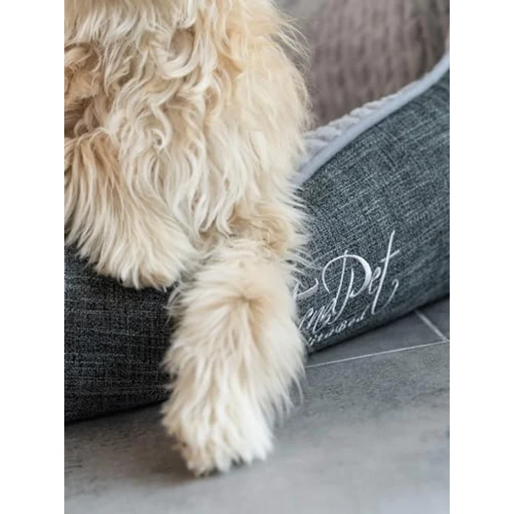 TrendPet VitaBed, Orthopädisches Hundebett mit 5cm Memofoam, Bezug abnehmbar und waschbar, 80x70cm – Bild 5