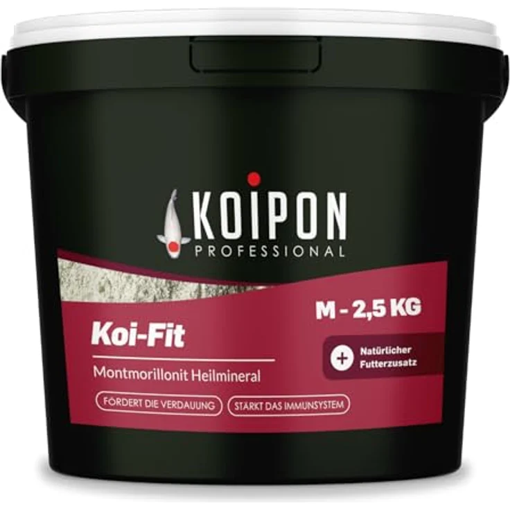 KOIPON Koi-Fit 2,5 kg Mineral-Futterzusatz, Premium Qualität für Farb- und Gesundheitsförderung der Koi, made in Germany – Bild 1