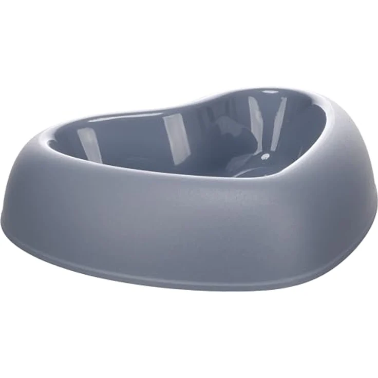 Flamingo Futter- & Trinknapf Pandor, Herzform, Blau, 750 ml, rutschfest & stylisch für mittelgroße bis große Haustiere – Bild 2