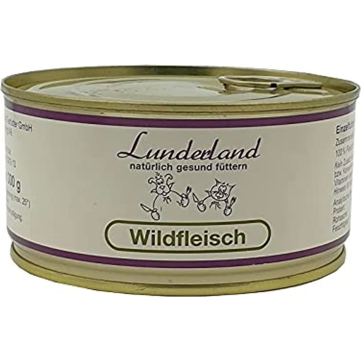 Lunderland Dosenfleisch Wildfleisch 5 x 300g, 100% Rotwild für Hunde und Katzen, ohne Zusätze – Bild 3