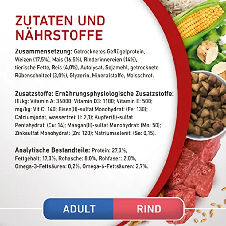 PURINA ONE Mini/Small Adult Hundefutter, trocken für kleine Hunde bis 9kg, reich an Rind und Reis, 8er Pack (8 x 800g) – Bild 5