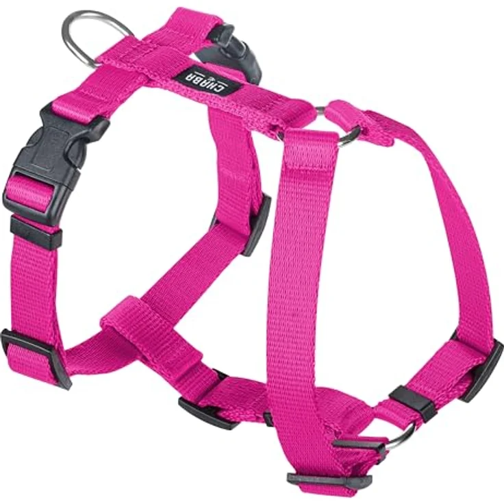 Chaba Guard Hundegeschirr, Anti-Zug & Würgen, 5-fach verstellbar, ergonomisches Design, Größe M, Fuschia – Bild 1