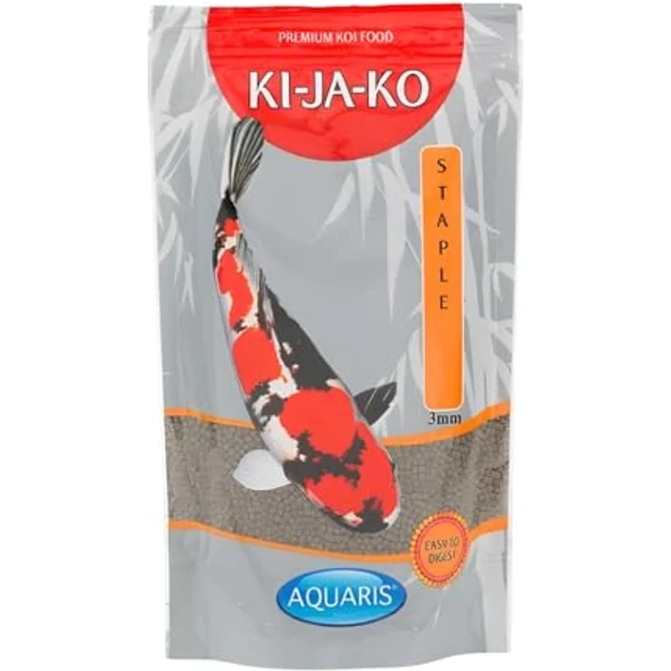 KI-JA-KO Staple Koi-Futter 500 g, 3 mm Schwimmende Pellets mit Vitaminen & Mineralien für optimale Gesundheit, Ganzjahresnahrung, Qualität aus Deutschland – Bild 1