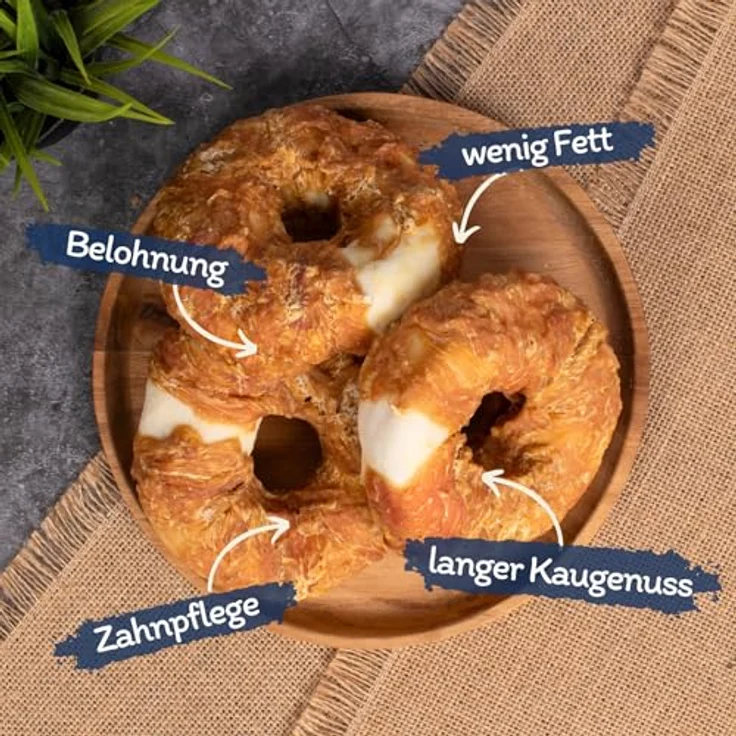 Lyra Pet® 5 kg Kauringe mit Hühnerbruststreifen, fettarmer Kausnack für Hunde mit langanhaltendem Kaugenuss – Bild 2