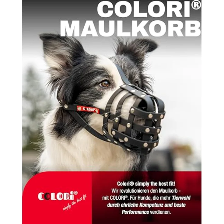COLORI BY MUZZLE KING COLORI®-Maulkorb für große Hunde, Größe 8, ORANGE-NEON - Natürliches Hecheln & Trinken, sanfter Tragekomfort, antibakteriell und wasserabweisend – Bild 2