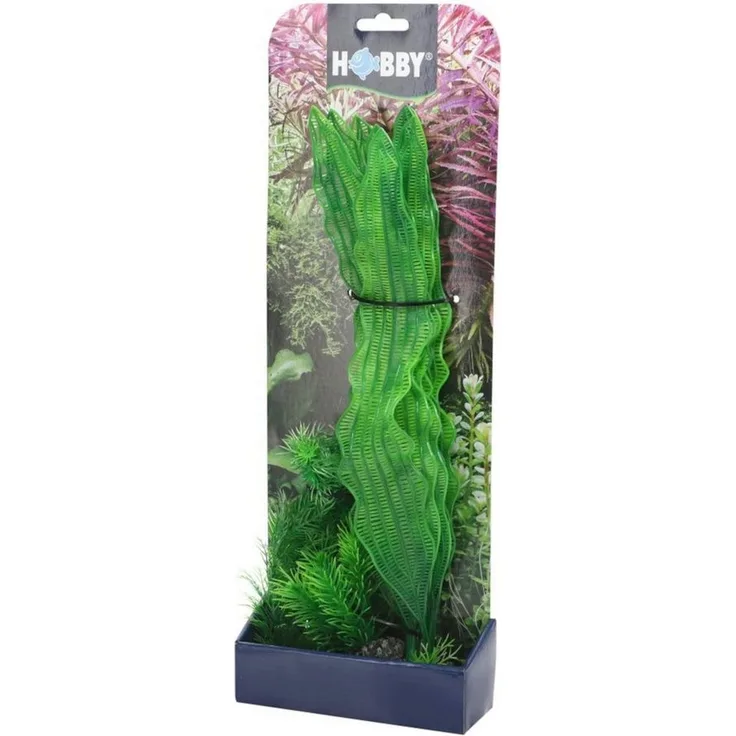HOBBY Aquariendeko Plantasy Set 1, Pflanzen-Set mit 3 künstlichen Aquarienpflanzen, naturnahes Design für Barsch- und Kaltwasseraquarien