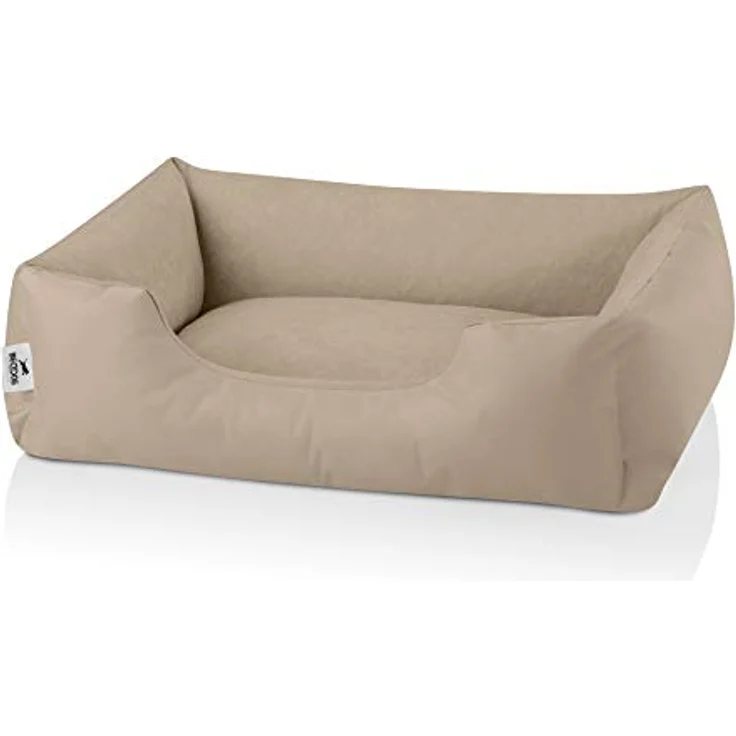 BedDog Tierbett Hundebett ZARA mit Rand, Bezug abnehmbar, pflegeleicht, komfortabel, grau – Bild 3