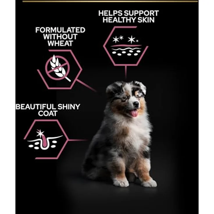 PURINA PRO PLAN Medium Puppy Sensitive Skin, Trockenfutter für Welpen mittelgroßer Rassen, 3 kg, weizenfrei, mit Lachs und Fischöl, unterstützt Haut und Fell – Bild 5