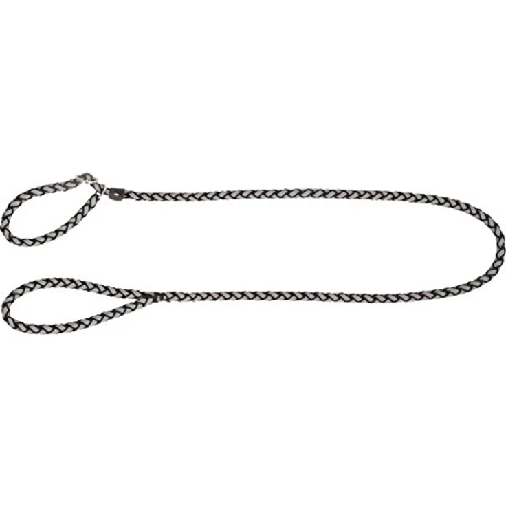 Kerbl Maxi Safe Schlupfleine, 170 cm x 12 mm, rund geflochten, stark reflektierend, schwarz – Bild 2