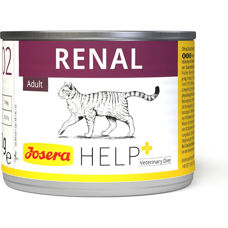 Josera Help Renal Katze Nassfutter, 6x200g, für chronische Niereninsuffizienz und Oxalatsteine