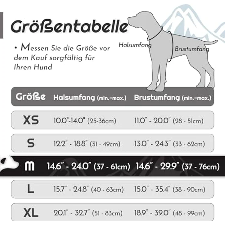 Eagloo Anti-Zug Hundegeschirr für große Hunde, verstellbar, mit Reflexstreifen und Kontrolle, optimal für Labrador, schwarz, Größe M – Bild 3