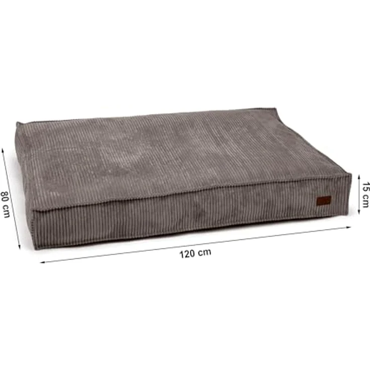 Designed By Lotte Tierkissen Hundekissen Ribbed braun, Polyester, mit Flockenfüllung, abnehmbarer Bezug, rutschfester Boden – Bild 3