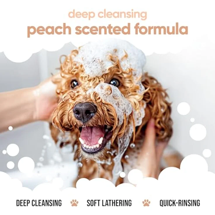 Buddycare Curly Coat Entwirrendes Hundeshampoo, Tiefenreinigung mit Pfirsichduft, Aloe Vera und Provitamin B5, 500ml – Bild 4