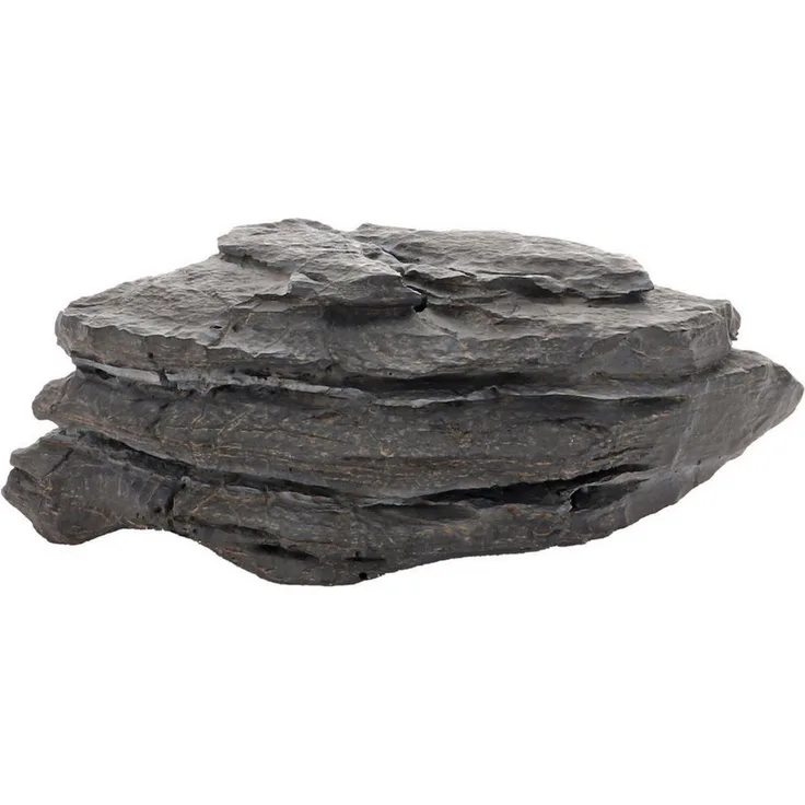 HOBBY Aquariendeko Grey Mountain 3, Polyresin Dekoration mit naturgetreuem Felsdesign, 21 x 14 x 8 cm