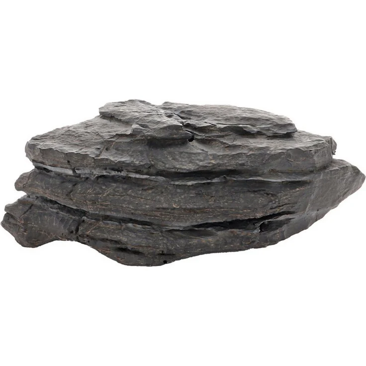 HOBBY Aquariendeko Grey Mountain 3, Polyresin Dekoration mit naturgetreuem Felsdesign, 21 x 14 x 8 cm