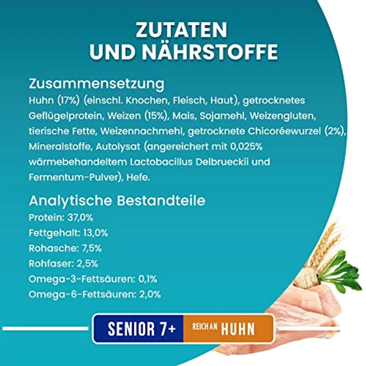 PURINA ONE BIFENSIS Senior 7+, Katzenfutter trocken, reich an Huhn, 24 Vitamine, 6er Pack (6 x 750g) – Bild 5