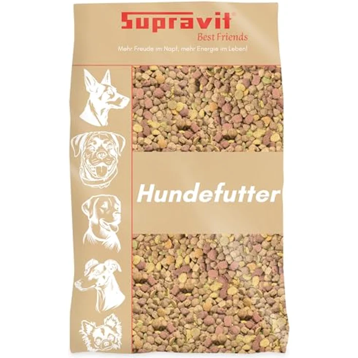 Supravit Mix Super Hundefutter, 15 kg Trockenmischung für ausgewogene Ernährung, hergestellt in Deutschland – Bild 1