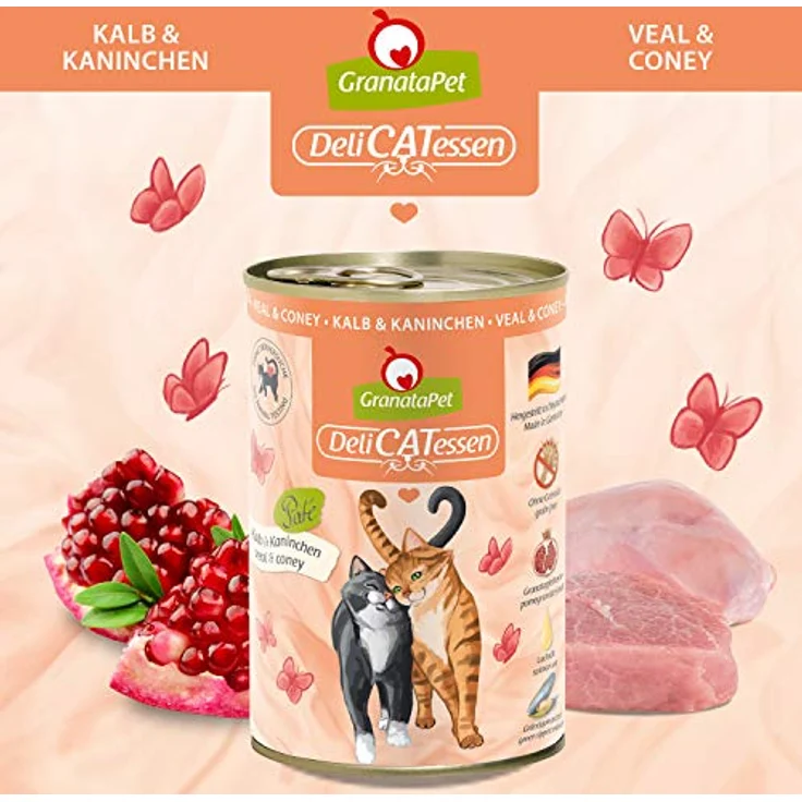 GranataPet DeliCatessen Multipack 3 ohne Fisch, Nassfutter für Katzen ohne Getreide, 6 x 400 g mit hohem Fleischanteil und hochwertigen Ölen – Bild 3