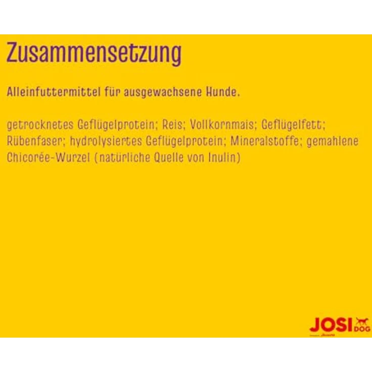 JosiDog Adult Sensitive, glutenfreies Trockenfutter für empfindliche Hunde mit Geflügelprotein, 2,7 kg – Bild 5