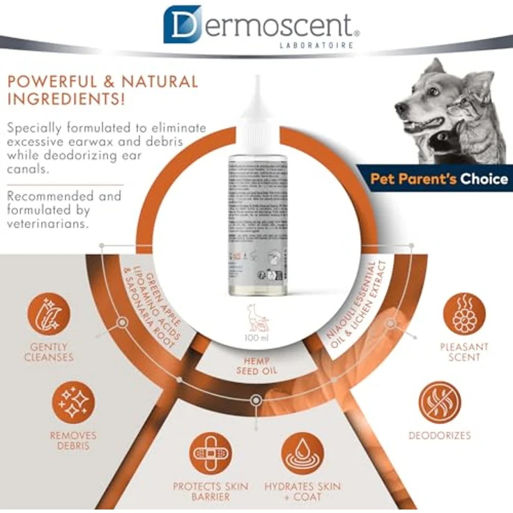 Dermoscent Essential OTO, Ohrenpflege für Hunde, reinigt und pflegt, 100 ml – Bild 5
