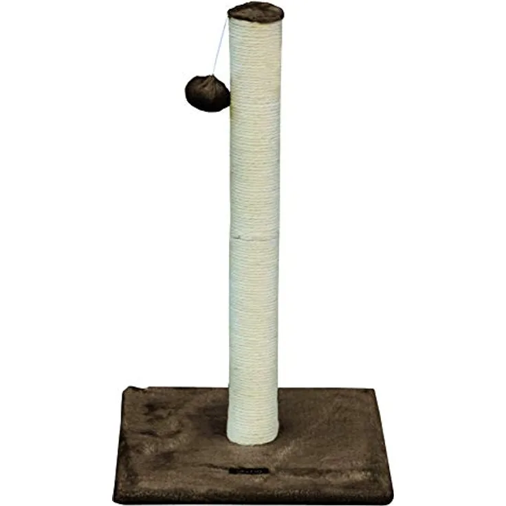 Gloria Kratzbaum für Katzen Danubio, 60 cm hoch, braun, mit hochwertiger Sisal-Oberfläche und stabiler Konstruktion