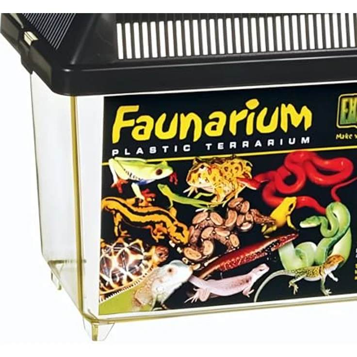 Exo Terra Faunarium, Allzweckbehälter für Reptilien, Amphibien und Insekten, klein 23 x 16,5 x 15,5 cm, transparente Plastiktür, leicht zu reinigen – Bild 3