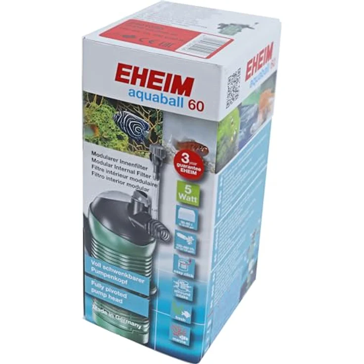 Eheim Aquaball 60, Innenfilter für Aquarien (60 l, modularkonzipiert, geeignet für Süß- und Salzwasser) – Bild 2