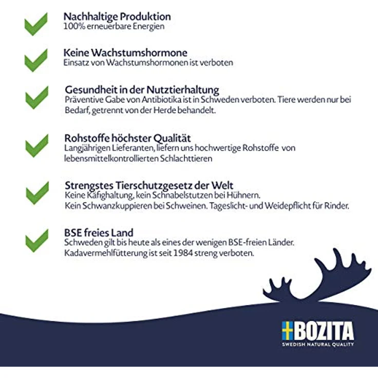 Bozita Diet & Stomach Katzentrockenfutter mit Elch, getreidefreies Trockenfutter für sensible Katzen, 2 kg, 34 % Protein, 10 % Fett, natürlich und ohne Gentechnik – Bild 3