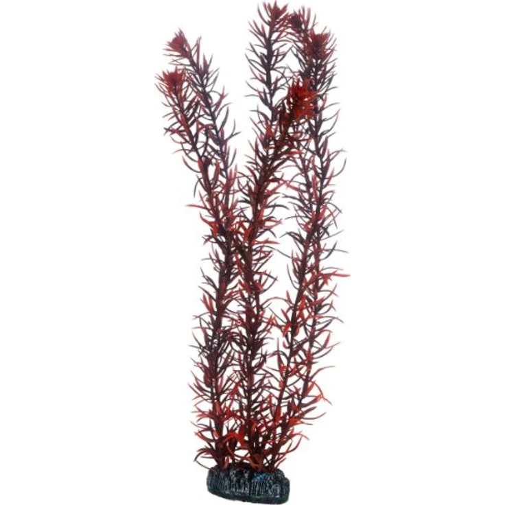 HOBBY Aquariendeko Eusteralis, 39 cm, künstliche Aquariumpflanze mit natürlicher Bewegung und stabilem Felsenbasis – Bild 1