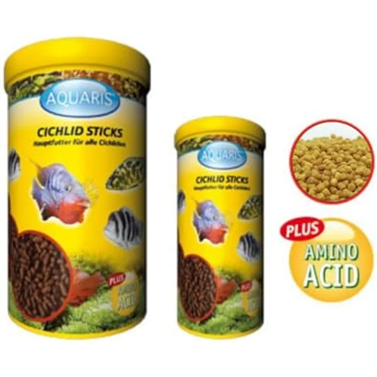 Aquaris AQUARIS Cichlid Sticks - 1 L, Hauptfutter für gemischt fressende Buntbarsche, fördert gesundes Wachstum und stärkt das Immunsystem – Bild 3