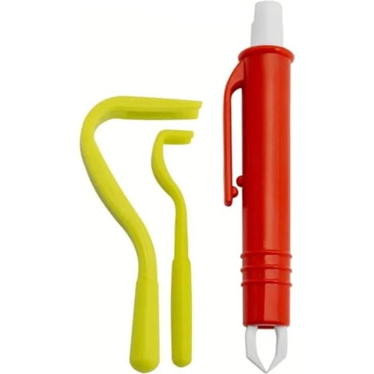 Schwertkrone® Zeckenzange 3er Set, Kunststoff - Zeckenentferner für Hunde, Katzen & Menschen, mit 2 Haken in verschiedenen Größen, praktische Druckknopf-Zeckenzange, handlich für unterwegs – Bild 1