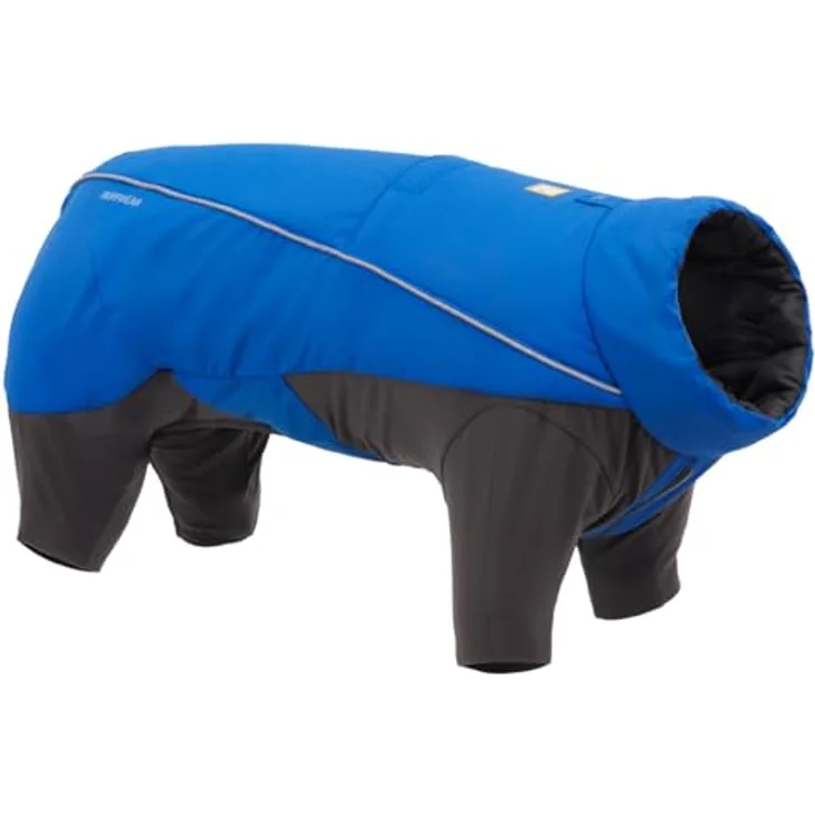 Ruffwear Vert Coverall Hundemantel, vollständige Abdeckung, schützt vor Regen und Wind, Blue Pool, Größe L (56-71 cm)