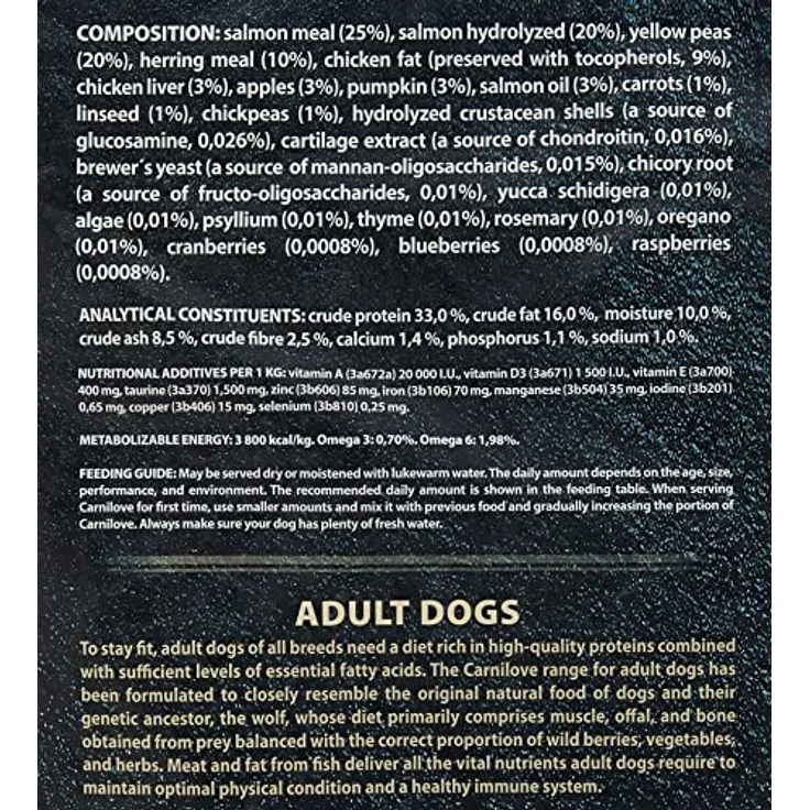 Carnilove Dog Adult – Salmon, Alleinfuttermittel für ausgewachsene Hunde, 12kg – Bild 5