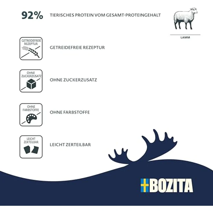 Bozita Meaty Bites Lamm, getreidefreier Hundesnack mit hohem Fleischanteil, 70 g – Bild 3