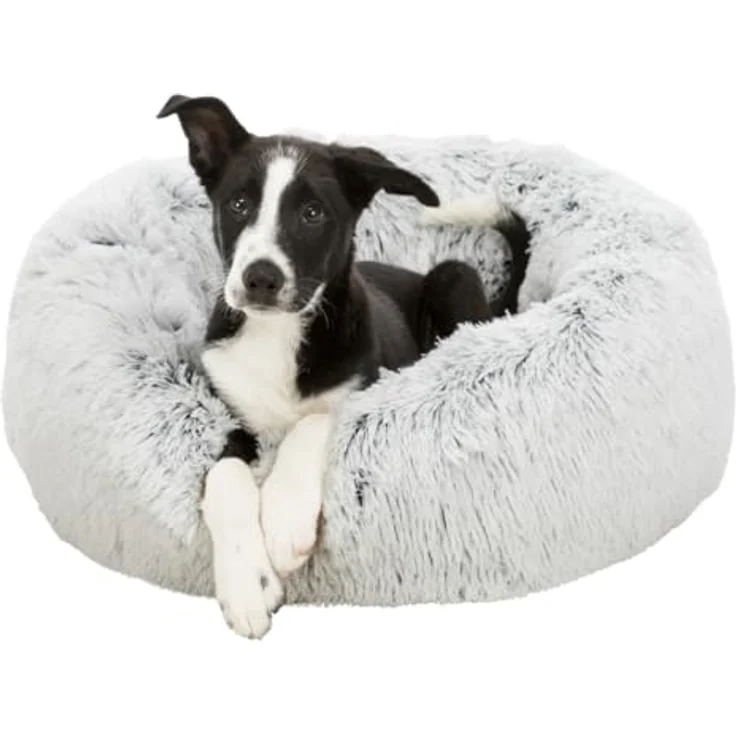 TRIXIE Tierbett Harvey weiß-schwarz für Hunde, waschbarer Bezug, Handwäsche möglich – Bild 1