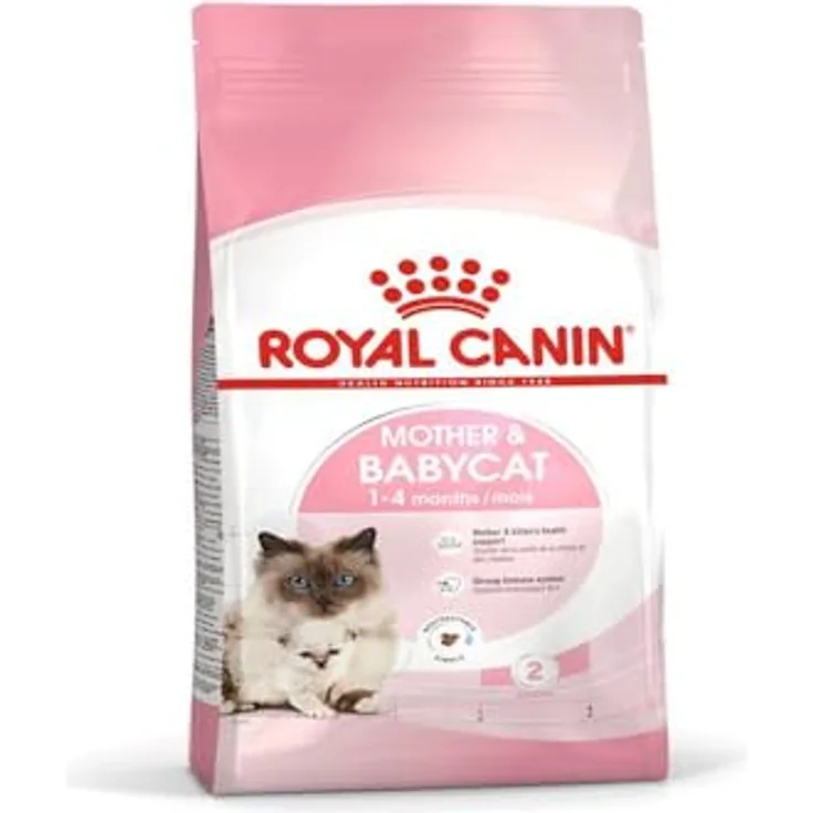 Royal Canin Babycat 55172, 2 kg Katzen-Trockenfutter mit leicht auflösbaren Kroketten und Antioxidanzien zur Unterstützung des Immunsystems