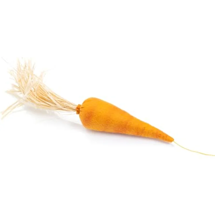 CanadianCat Company Katzenspielzeug | Handgefertigte Karotte mit Katzenminze, 5 x 5 x 17 cm, orange – Bild 5