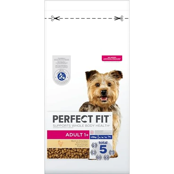 PERFECT FIT Adult 1+ Huhn XS/S, Hundefutter für kleine Hunderassen, 6 kg mit "Total 5" Formel für Rundumschutz – Bild 2