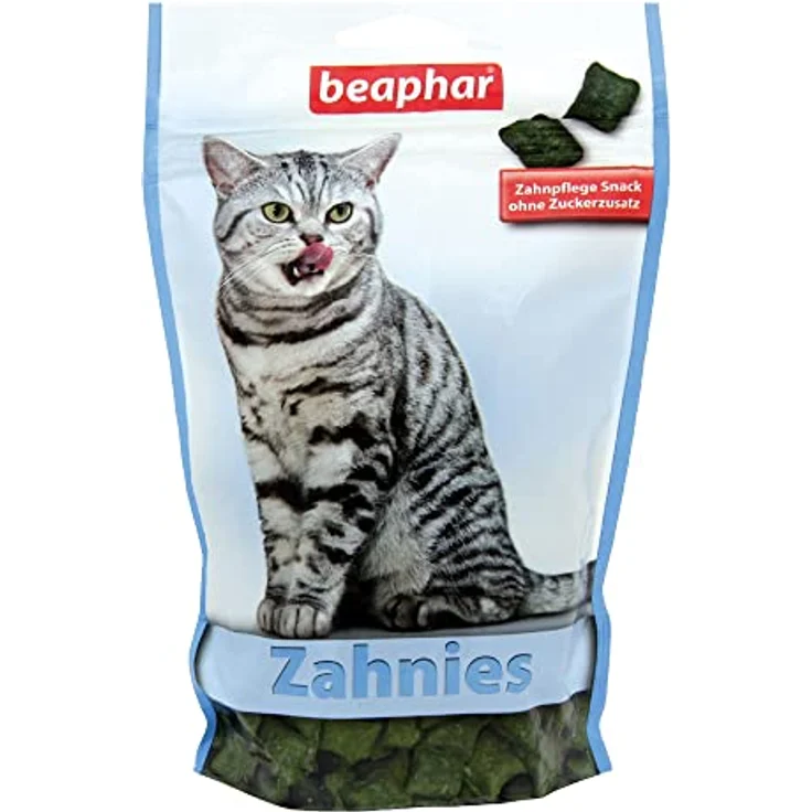 Beaphar Zahnies für Katzen, Katzensnack zur Zahnhygiene, 150 g Packung – Bild 1