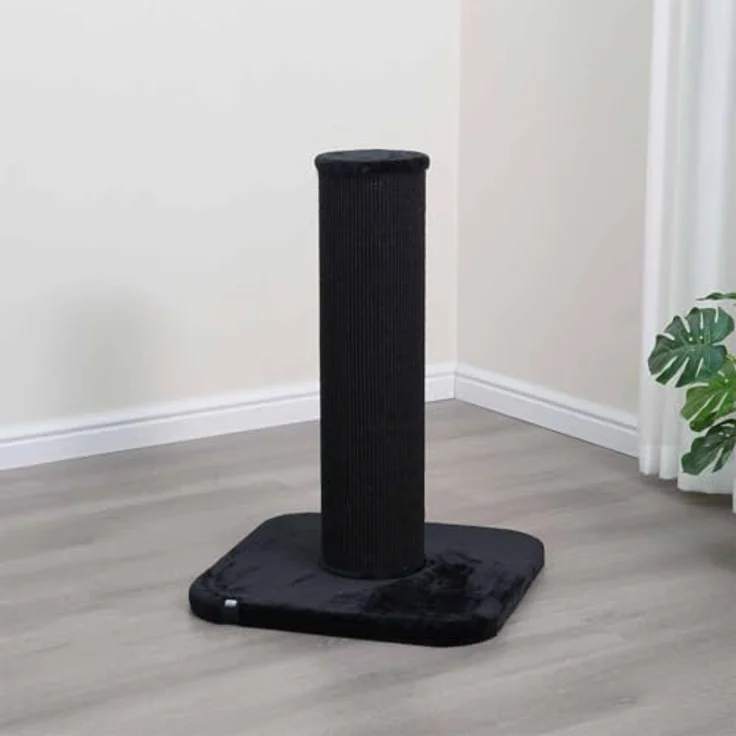 EBI Kratzstamm London, klassisches Modell mit 80 cm Höhe und Sisal-Teppich, Schwarz – Bild 2