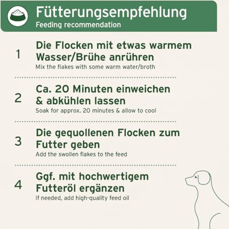 AniForte Barf Zusatz für Hunde Gemüse Kräuter Vielfalt 1kg - getreidefreies, glutenfreies Flockenfutter mit Möhren- und Erbsenflocken, 100% Natur ohne künstliche Zusätze – Bild 5