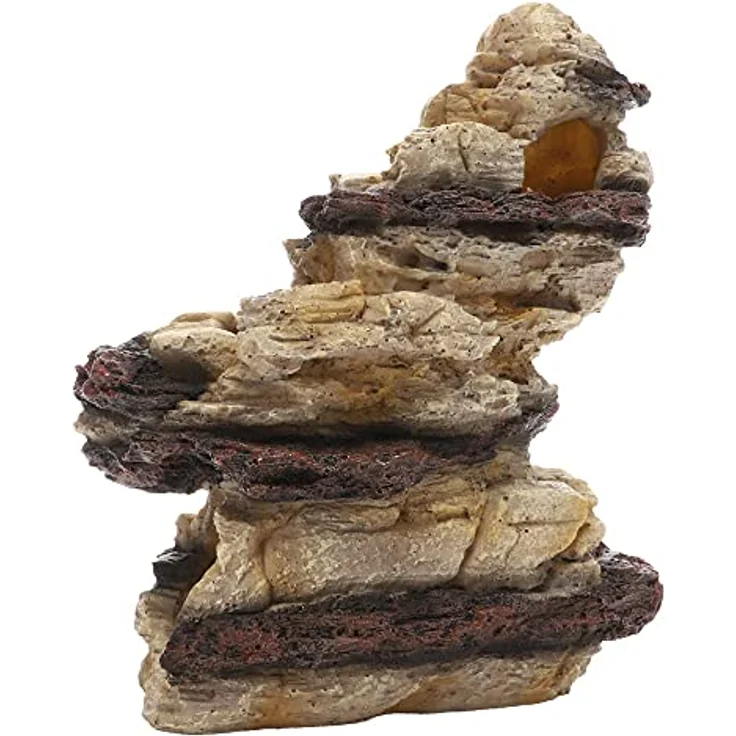 HOBBY Aquariendeko Arizona Rock 2, Naturnah gestalteter Felsen für Aquarium und Terrarium, 24x26x14 cm, aus sicherem Polyresin – Bild 2
