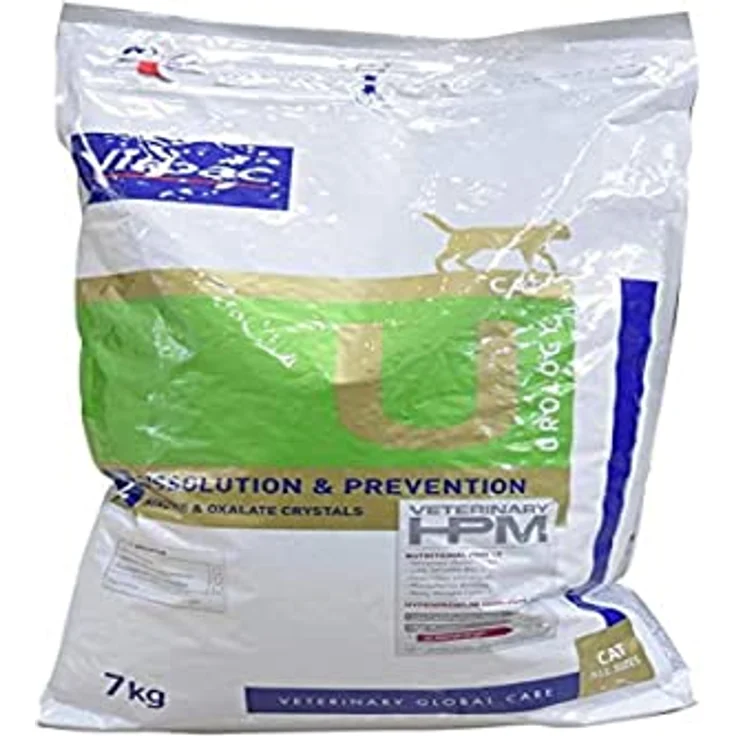 Virbac Veterinary HPM Vet Urology D&P, Katzen-Trockenfutter, magnesiumarm, 7 kg