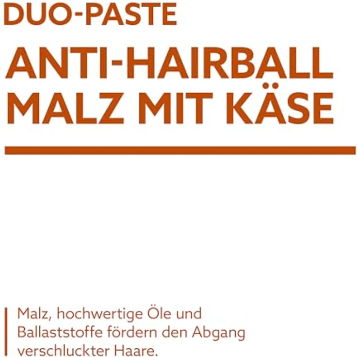 GimCat DUO Paste Anti-Hairball Malz mit Käse, 50g - fördert den natürlichen Abgang verschluckter Haare – Bild 7